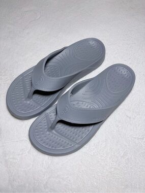 NUUSOL Unisex Gray Foam Flip Flop Sandals Sz M9‎ - W10